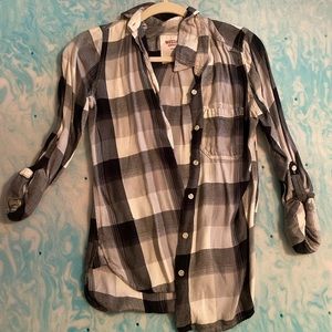 Black and white flannel